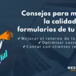 Consejos para mejorar la calidad de los formularios de tu clínica