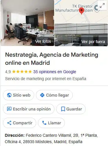 optimización de google business profile