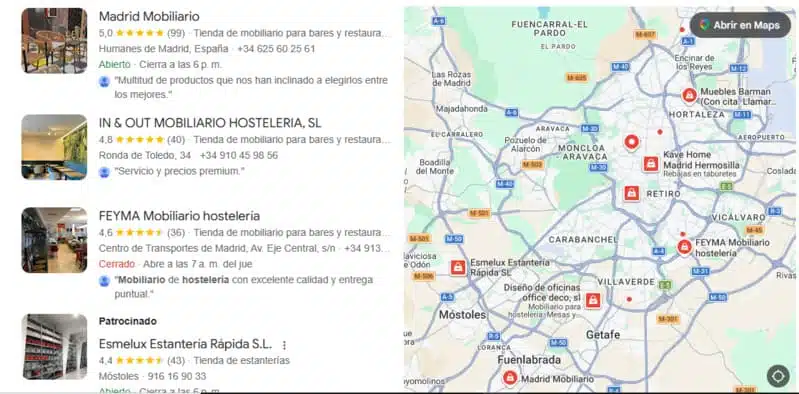 perfil de empresa en Google